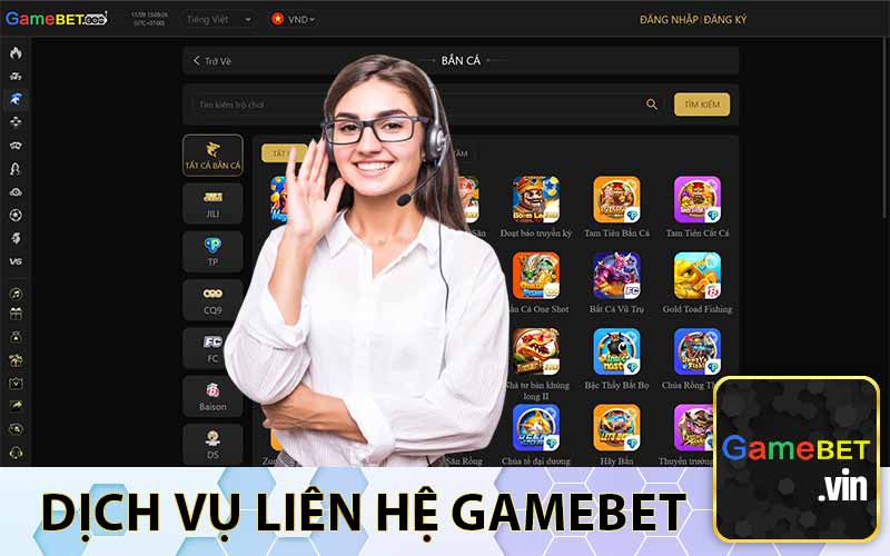 Dịch vụ liên hệ GAMEBET