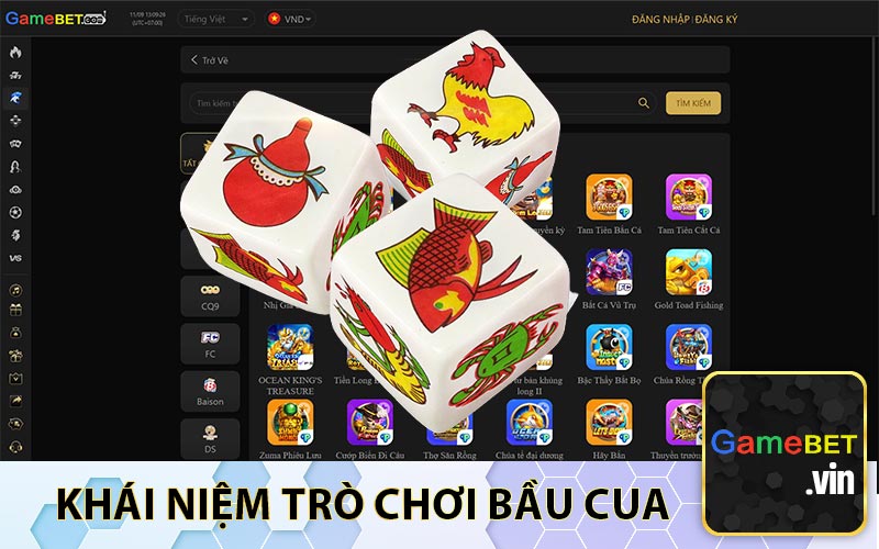 Khái Niệm Trò Chơi Bầu Cua